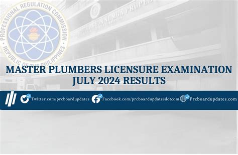 master plumber exam schedule july 2024|Master Plumbers Licensure Examination July 2024 Results.